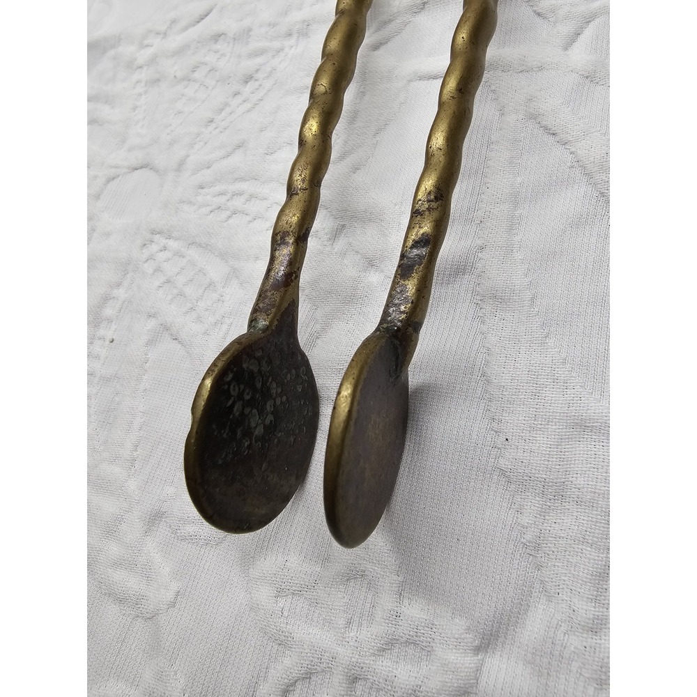 Antique 18th Century Brass English Fireplace Tool 11.5" - Picture 6 of 6